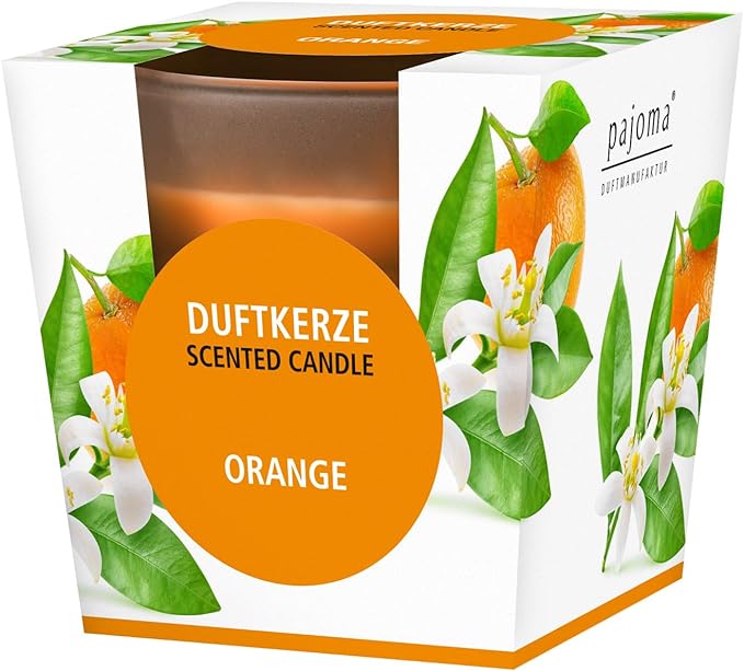 Vela perfumada con aroma de naranja